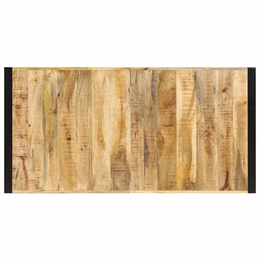 Table à manger 160x80x75 cm bois de manguier massif - 6