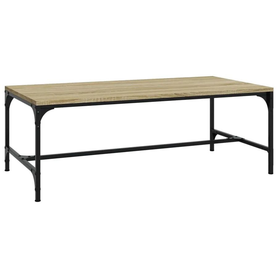 Table basse Chêne sonoma 100x50x35 cm Bois d'ingénierie - 2