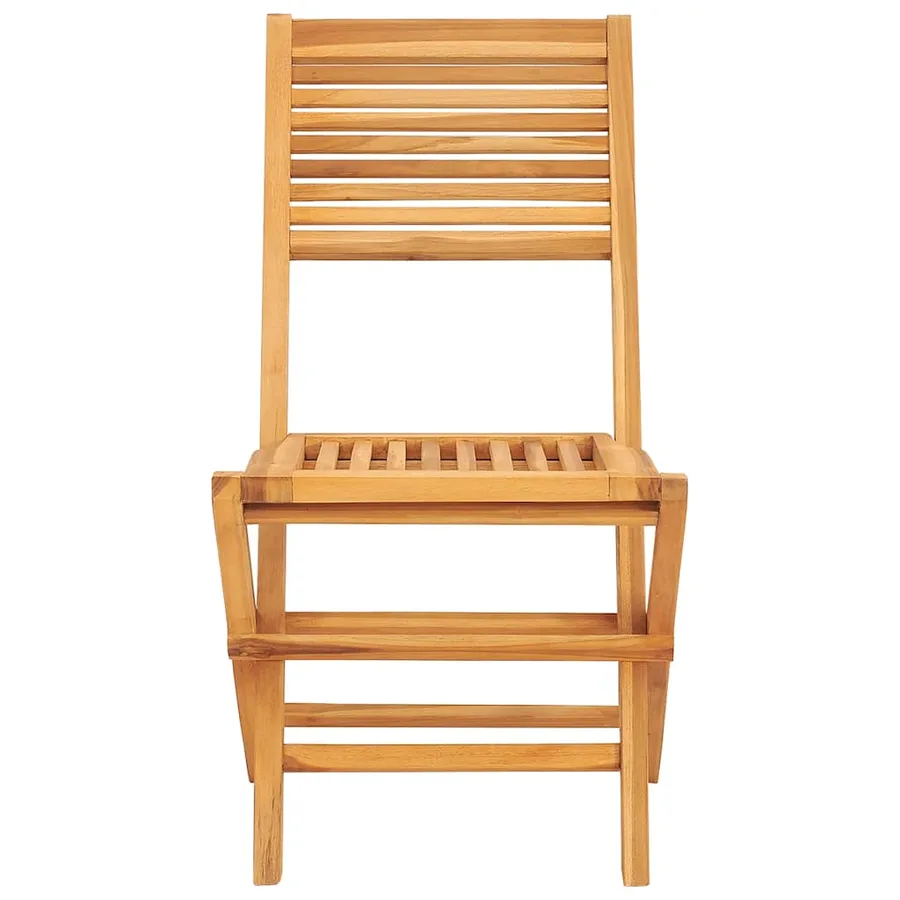 Chaises de jardin pliantes lot de 2 47x62x90cm bois massif teck - 4