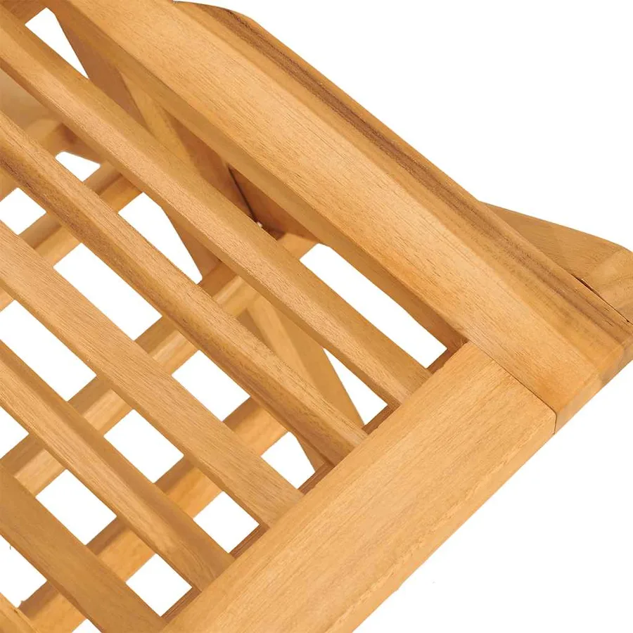 Chaises de jardin pliantes lot de 2 47x62x90cm bois massif teck - 7