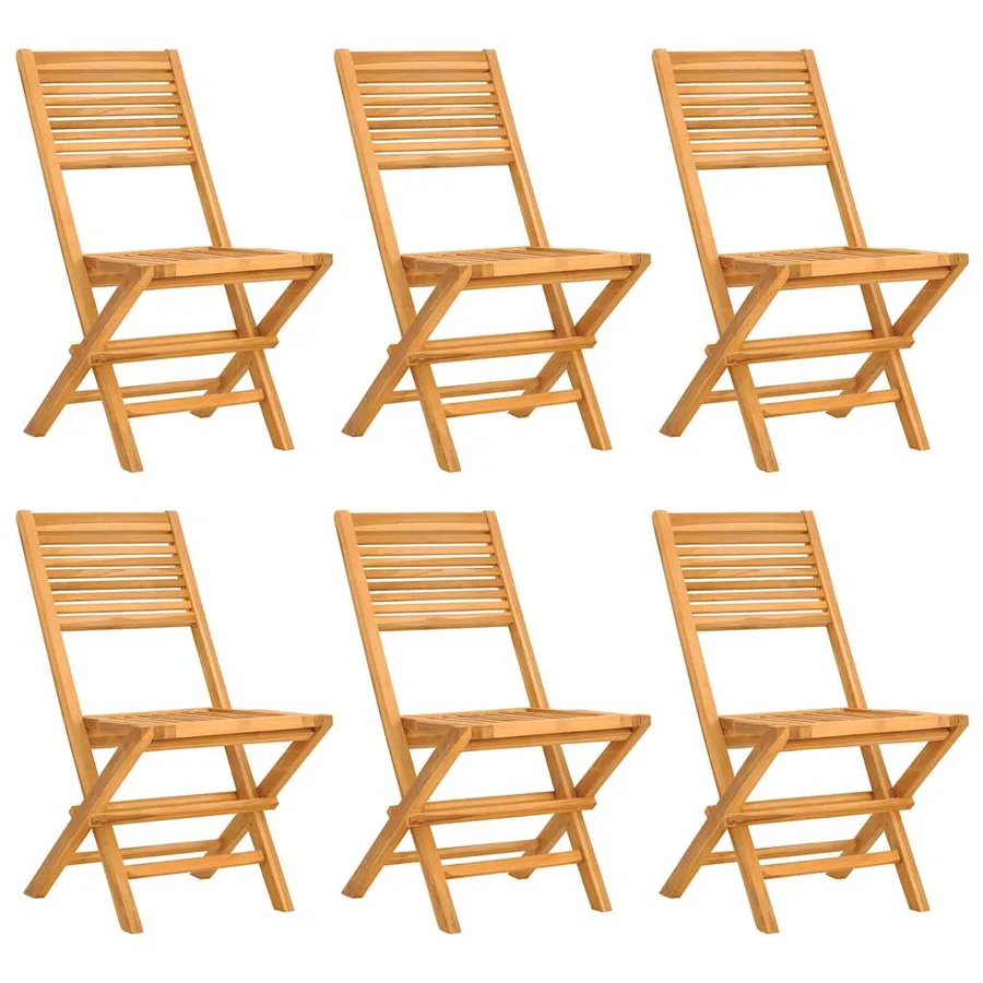 Ensemble à manger de jardin 7 pcs Bois de teck solide - 3