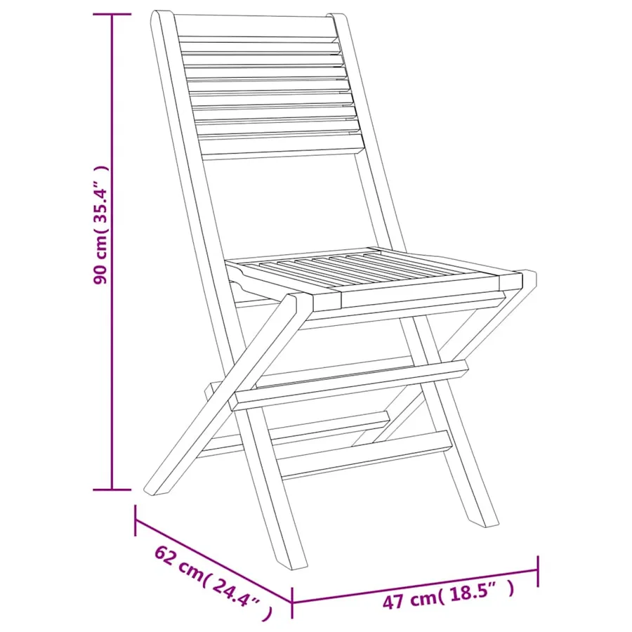 Ensemble à manger de jardin 7 pcs Bois de teck solide - 8