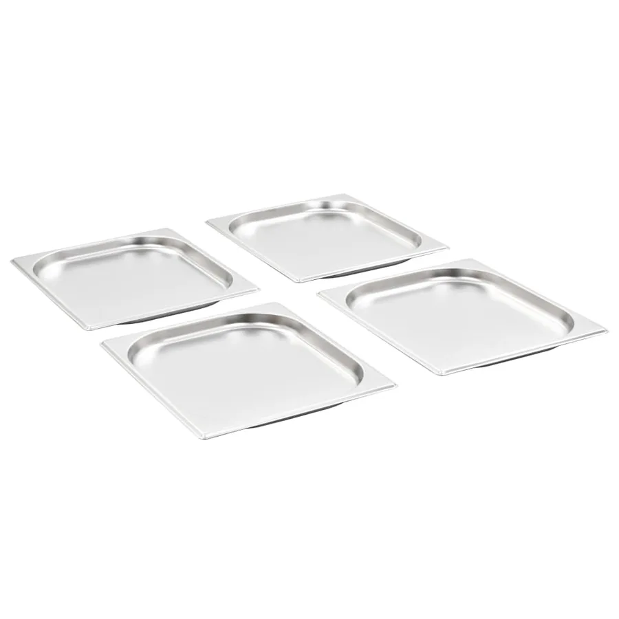 Récipients Gastronorm 8 pcs GN 1/2 20 mm Acier inoxydable - 2