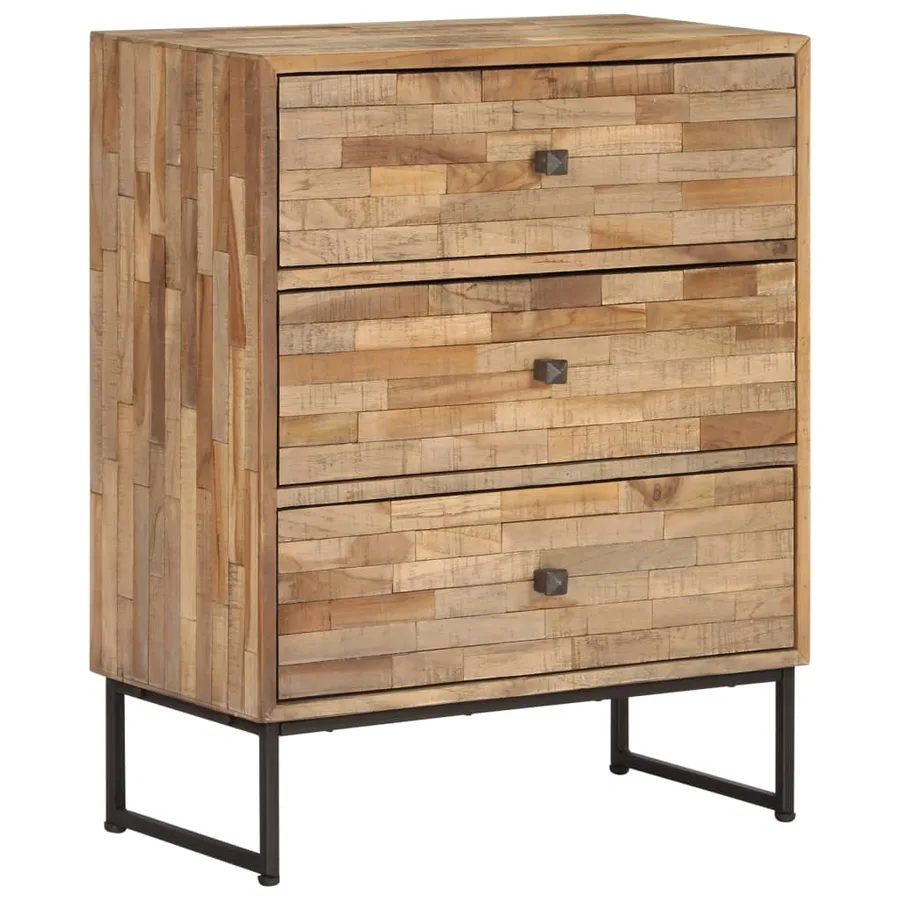 Buffet Bois de teck recyclé 60x30x75 cm - 11