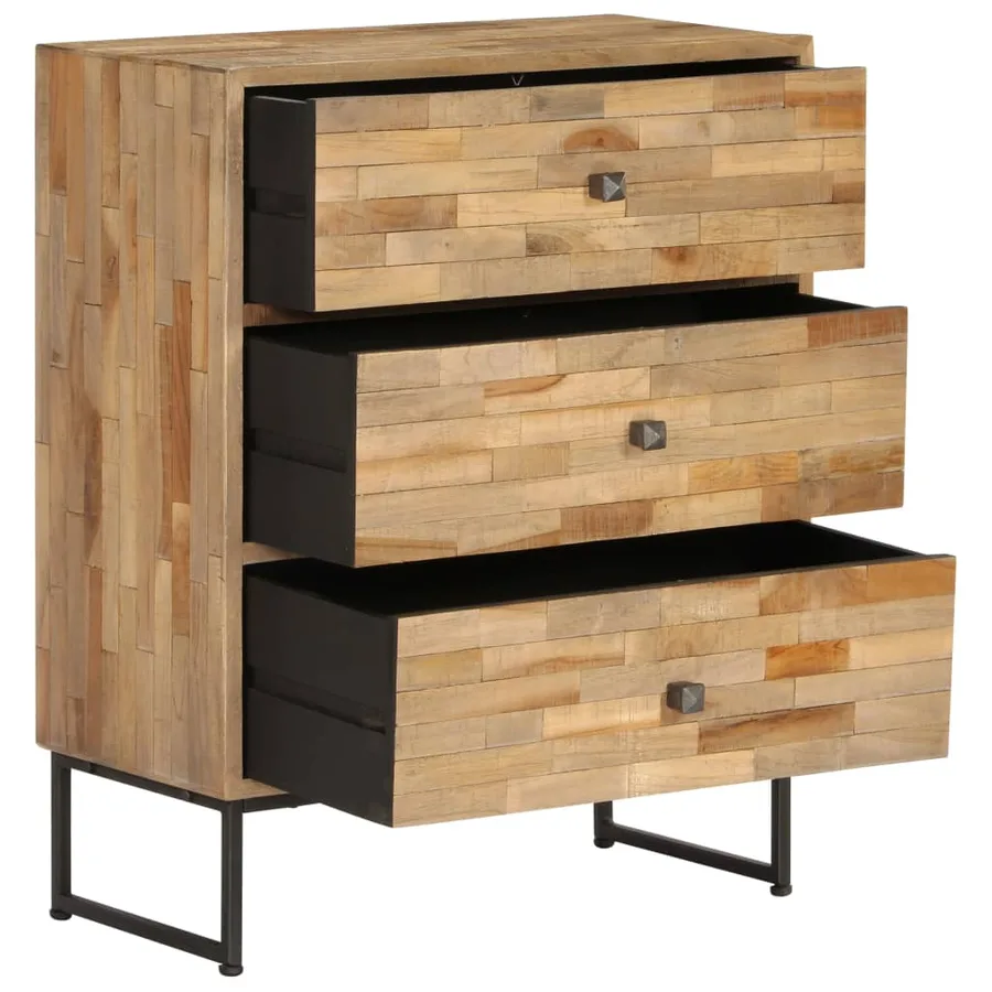 Buffet Bois de teck recyclé 60x30x75 cm - 4