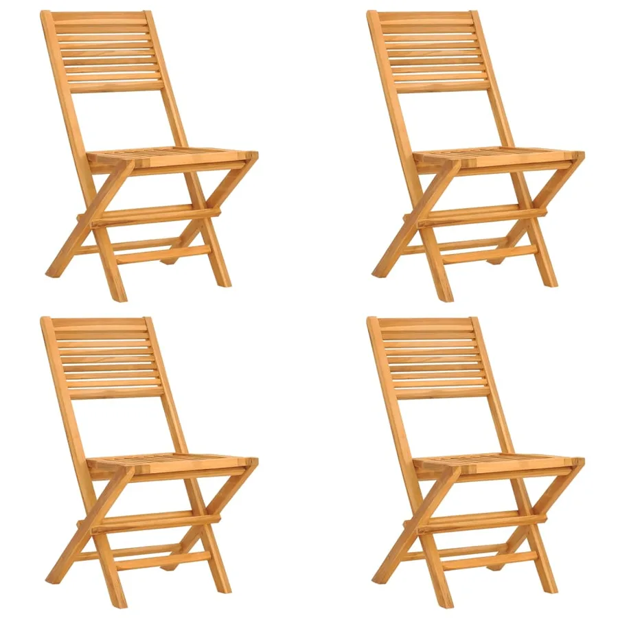 Ensemble à manger de jardin 5 pcs Bois de teck massif - 3