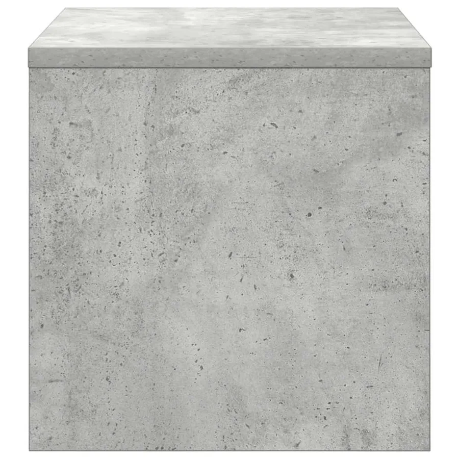 Table de chevet Gris béton 40x30x30 cm Bois ingénierie - 6