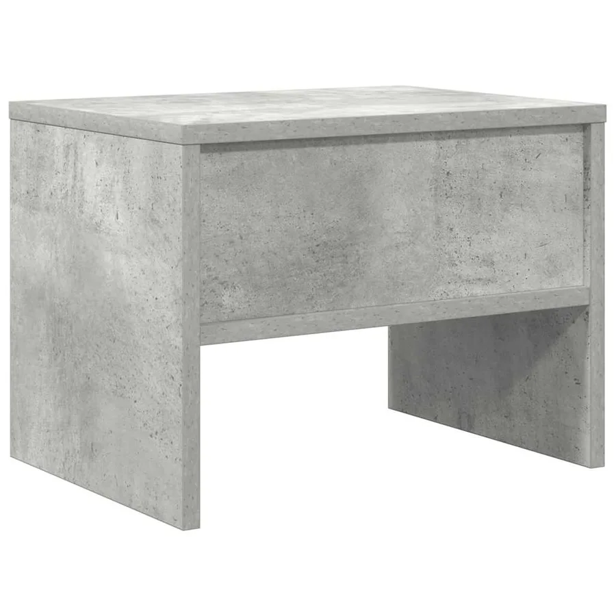 Table de chevet Gris béton 40x30x30 cm Bois ingénierie - 7