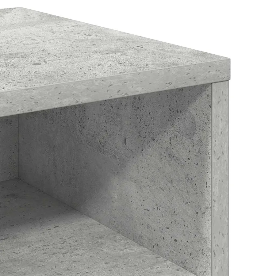 Table de chevet Gris béton 40x30x30 cm Bois ingénierie - 8