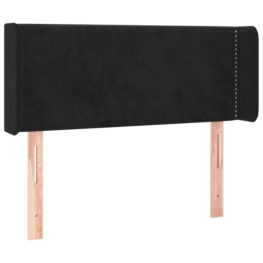 Tête de lit à LED Noir 93x16x78/88 cm Velours - 3