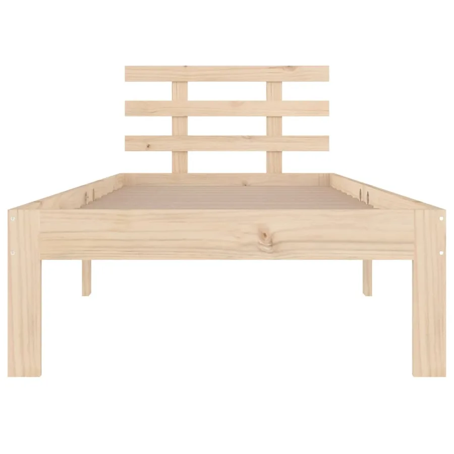 Cadre de lit sans matelas bois massif 90x200 cm - 4