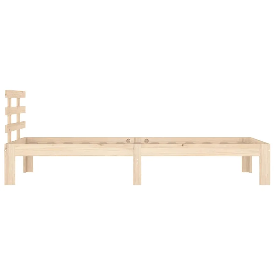 Cadre de lit sans matelas bois massif 90x200 cm - 5