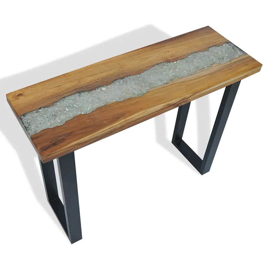 Table console Teck 100 x 35 x 75 cm - 11