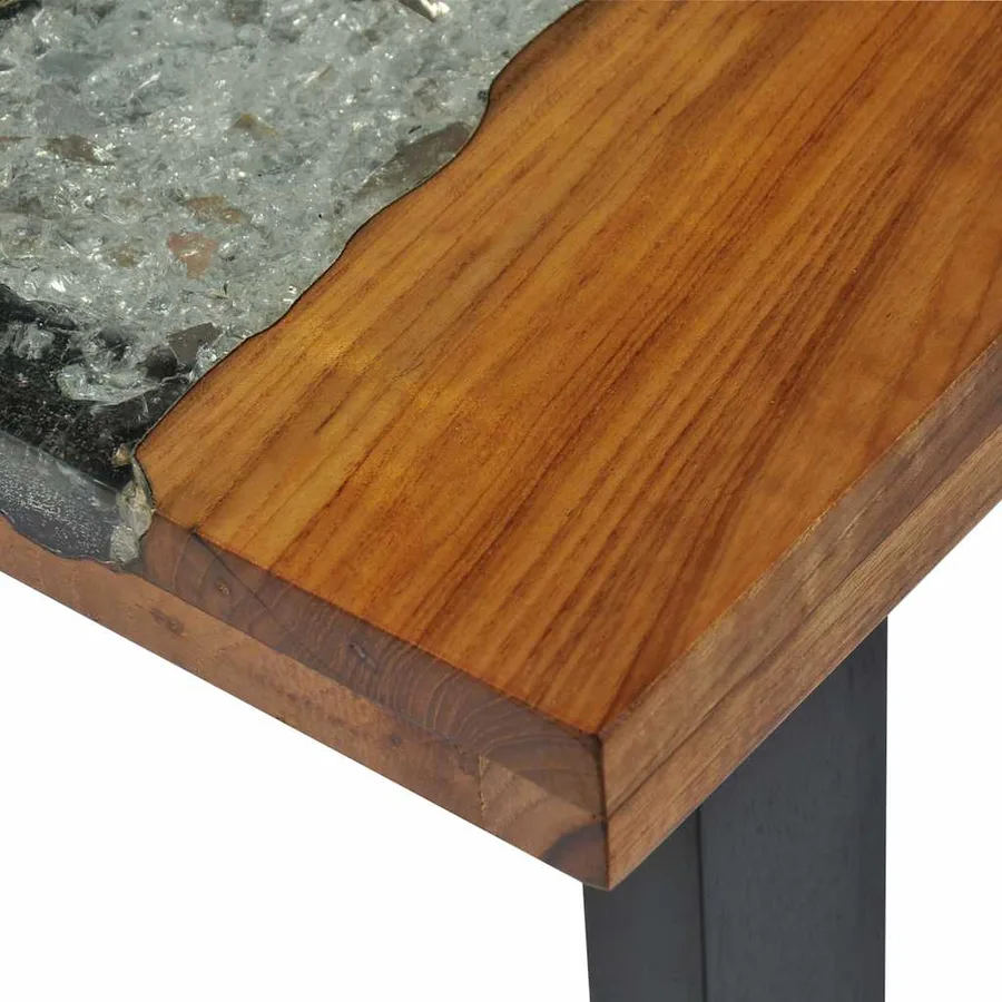 Table console Teck 100 x 35 x 75 cm - 12