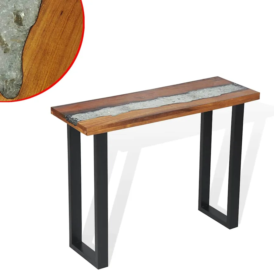 Table console Teck 100 x 35 x 75 cm - 2