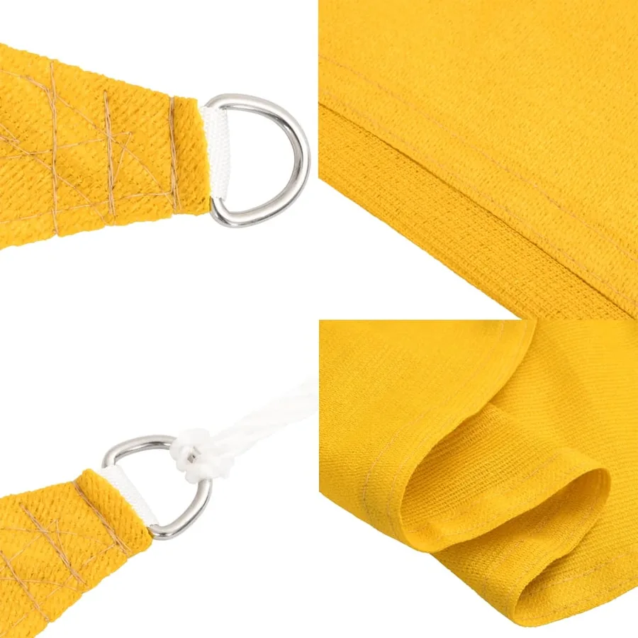 Voile d'ombrage 160 g/m² Jaune 2,5x4 m PEHD - 6