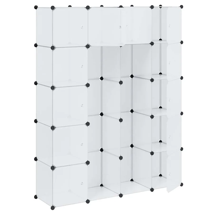 Armoire modulaire 14 compartiments blanc 37 x 146 x 180,5 cm - 3