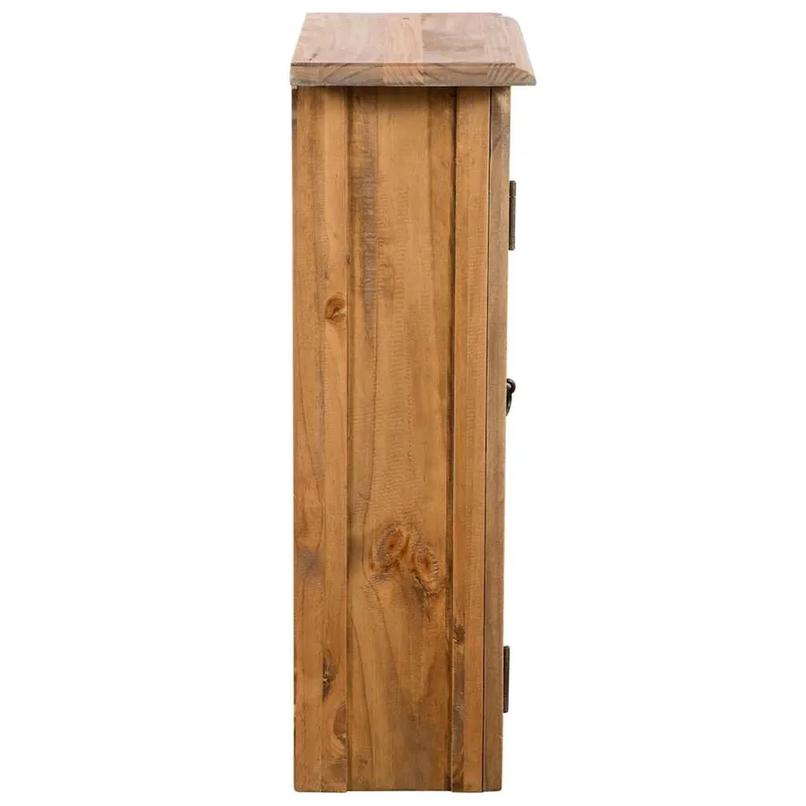 Armoire latérale de salle de bain Pin massif 42x23x70 cm - 3