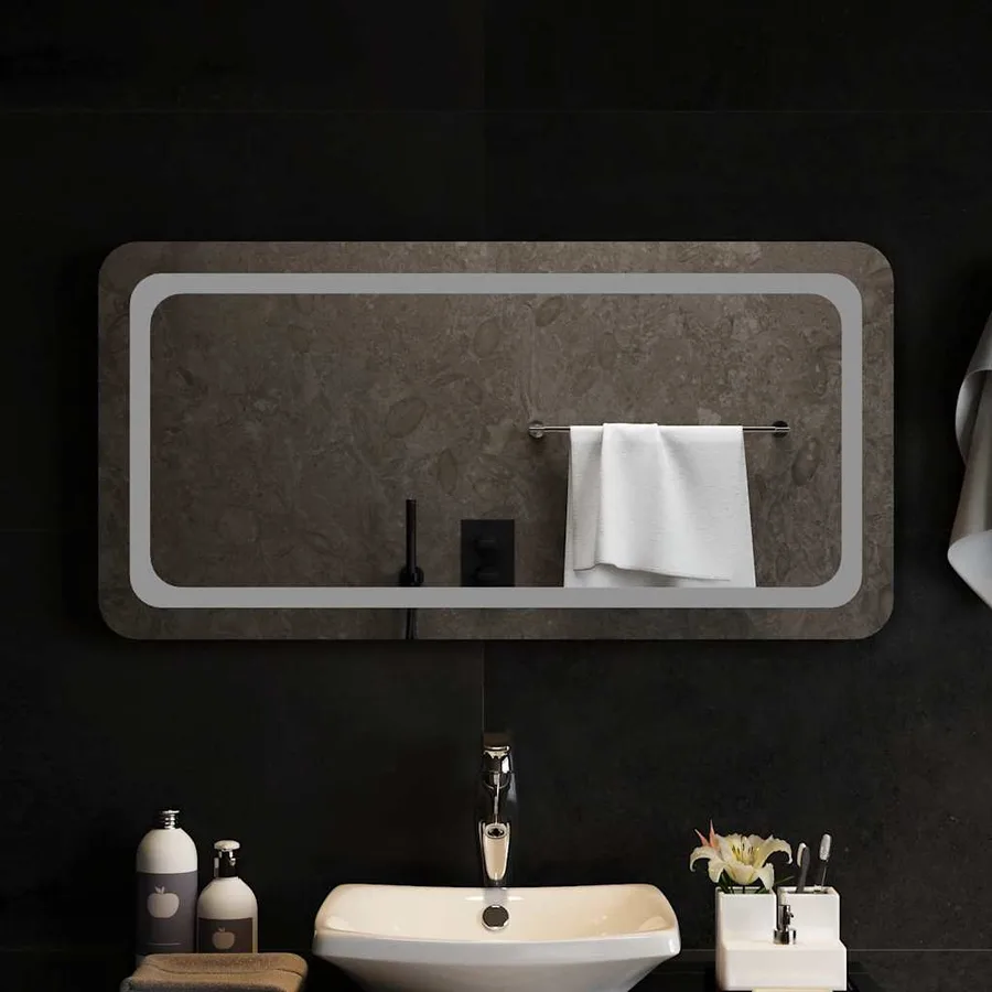 Miroir de salle de bain à LED 100x50 cm - 3