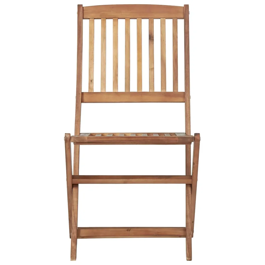 Ensemble à manger de jardin 5 pcs Bois d'acacia solide - 9