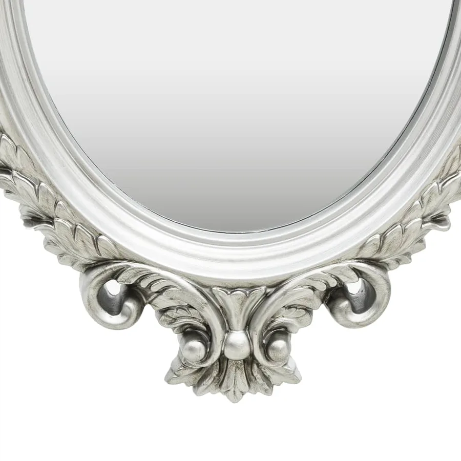Miroir mural style château 56x76 cm Argenté - 3