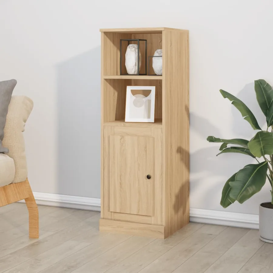 Buffet haut chêne sonoma 36x35,5x103,5 cm bois d'ingénierie
