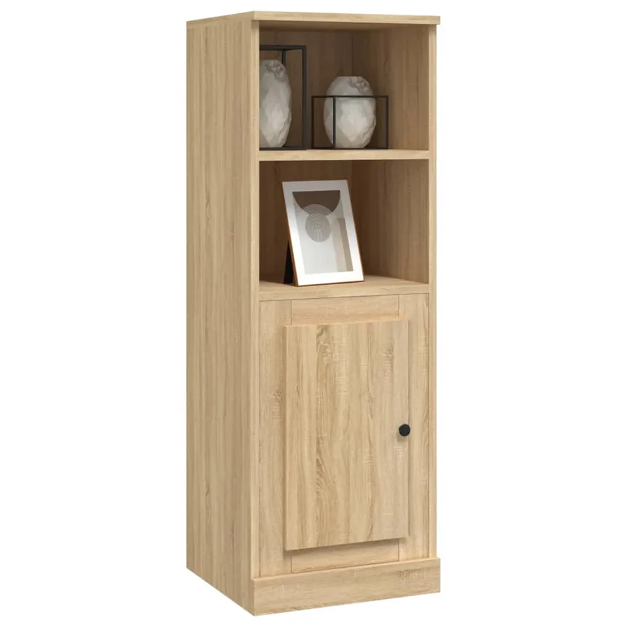 Buffet haut chêne sonoma 36x35,5x103,5 cm bois d'ingénierie - 4