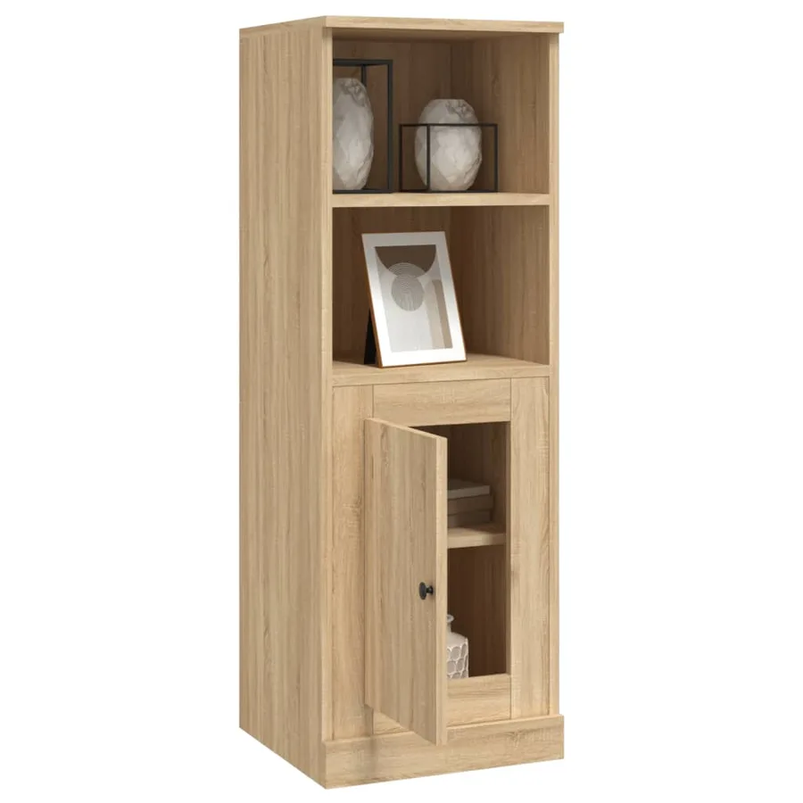 Buffet haut chêne sonoma 36x35,5x103,5 cm bois d'ingénierie - 5
