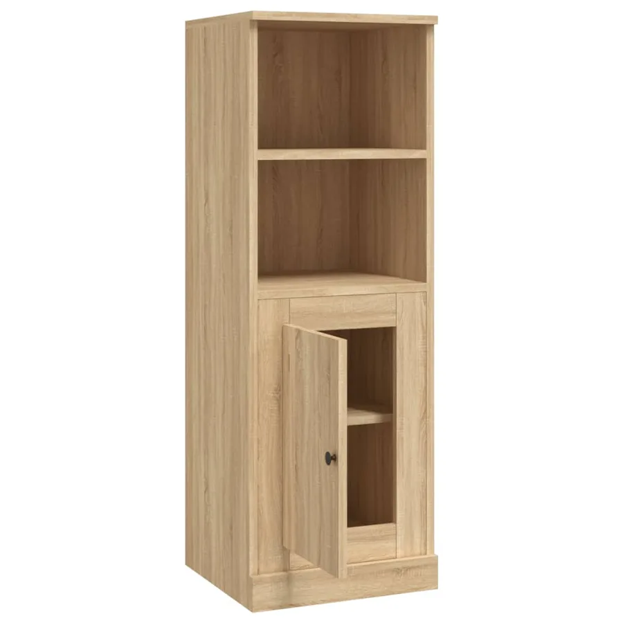 Buffet haut chêne sonoma 36x35,5x103,5 cm bois d'ingénierie - 8