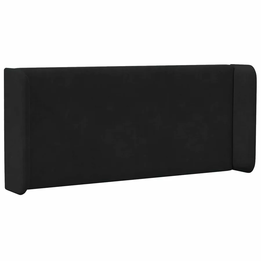 Oreille de tête de lit Noir 40,5 x 40,5 x 4 cm Velours - 3