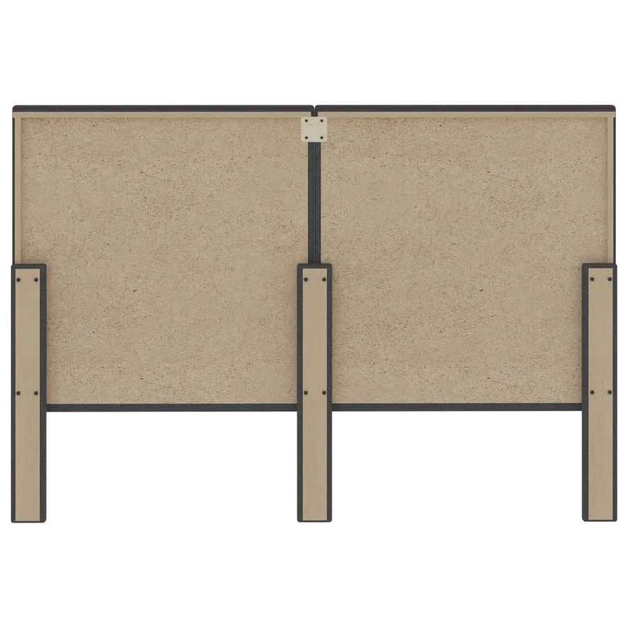 Tête de lit touffetée Gris foncé Tissu 140x200 cm - 5