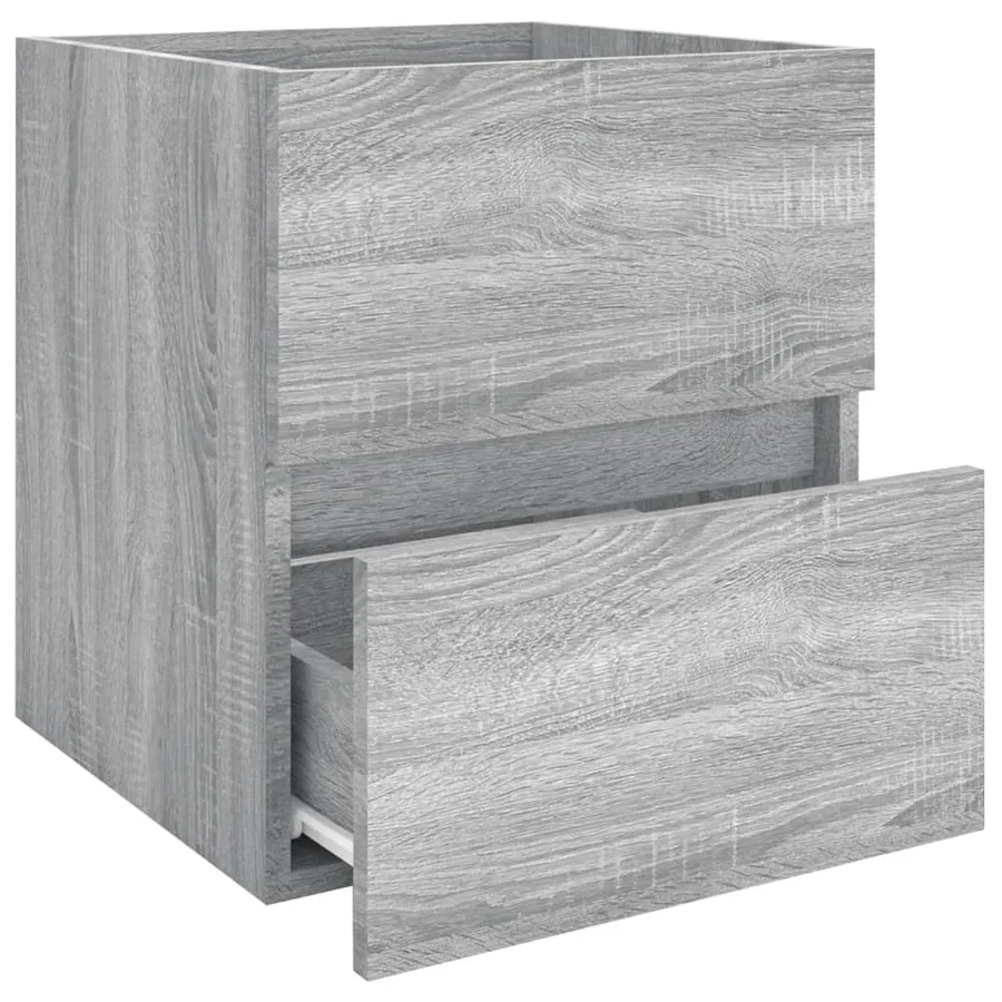 Armoire d'évier Sonoma gris 41x38,5x45 cm Bois d'ingénierie - 4