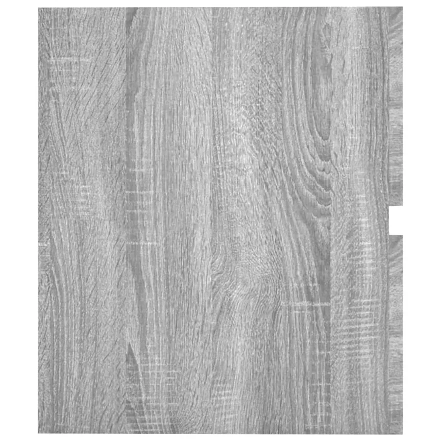 Armoire d'évier Sonoma gris 41x38,5x45 cm Bois d'ingénierie - 6