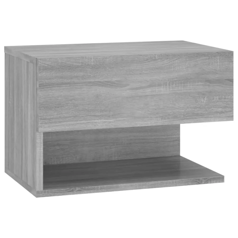 Table de chevet murale Sonoma gris - 2