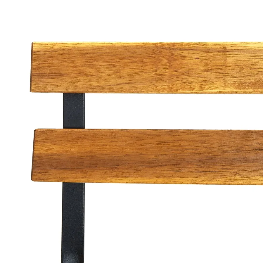 Chaises de bistro pliables lot de 4 Bois d'acacia massif - 9