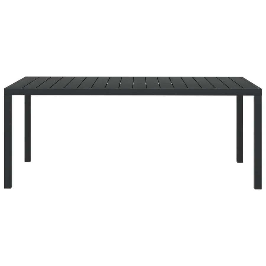 Ensemble à manger de jardin coussins 7pcs Résine tressée Gris - 14