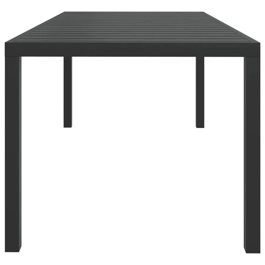 Ensemble à manger de jardin coussins 7pcs Résine tressée Gris - 8