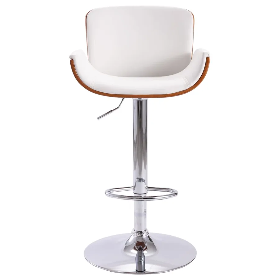 Tabouret de bar Blanc Similicuir - 2