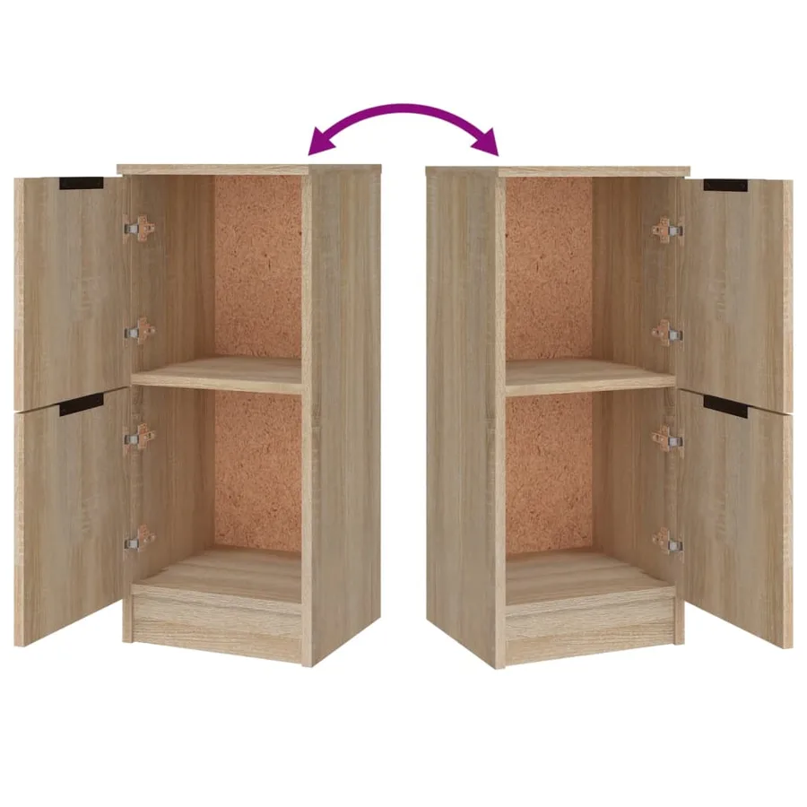 Buffets 3 pcs Chêne sonoma Bois d'ingénierie - 11