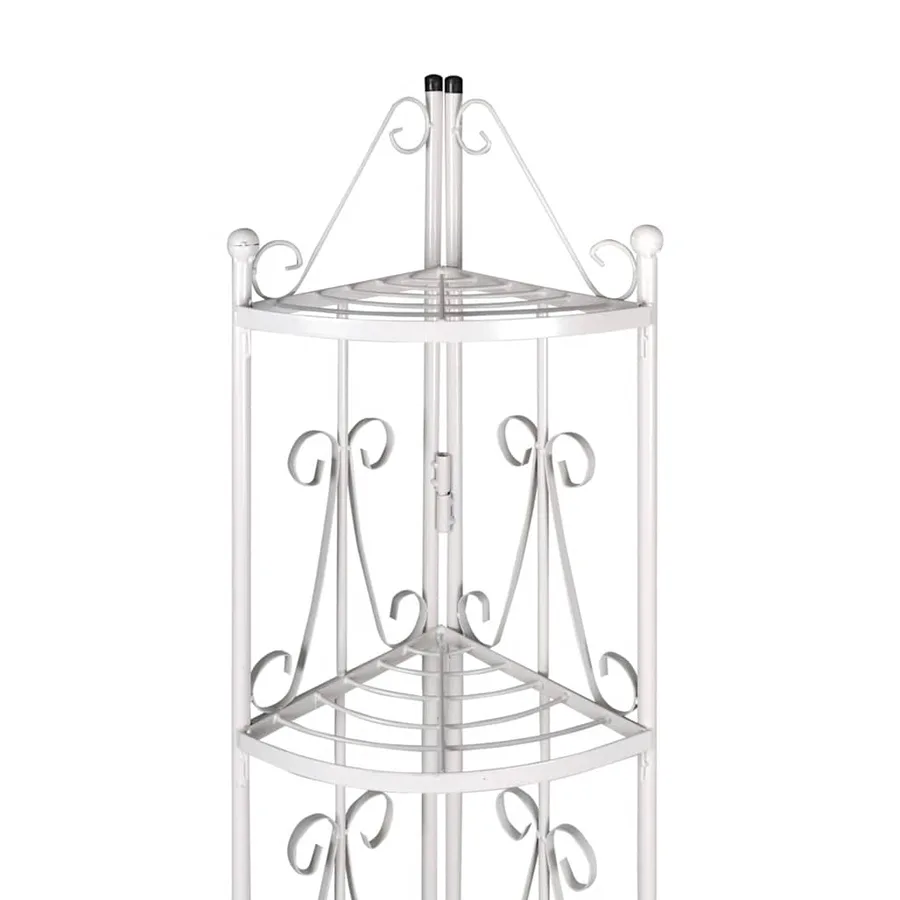 Étagère d’angle pour plantes en blanc - 3