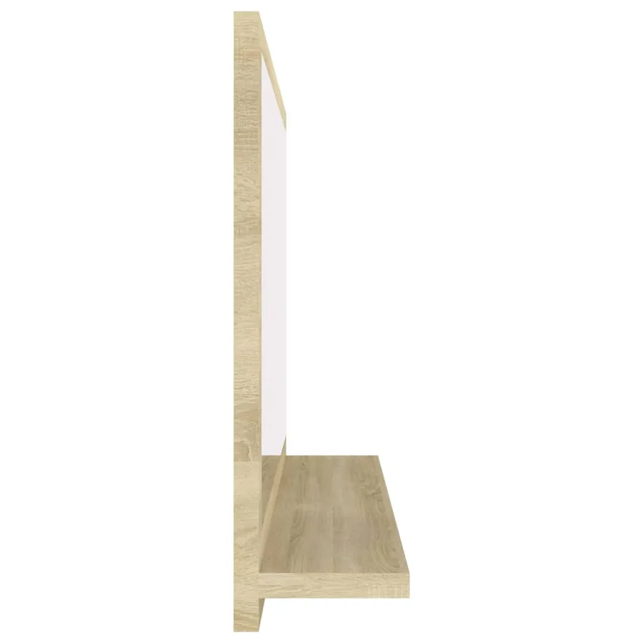 Miroir salle de bain Chêne sonoma 60x10,5x37 cm Bois ingénierie - 5