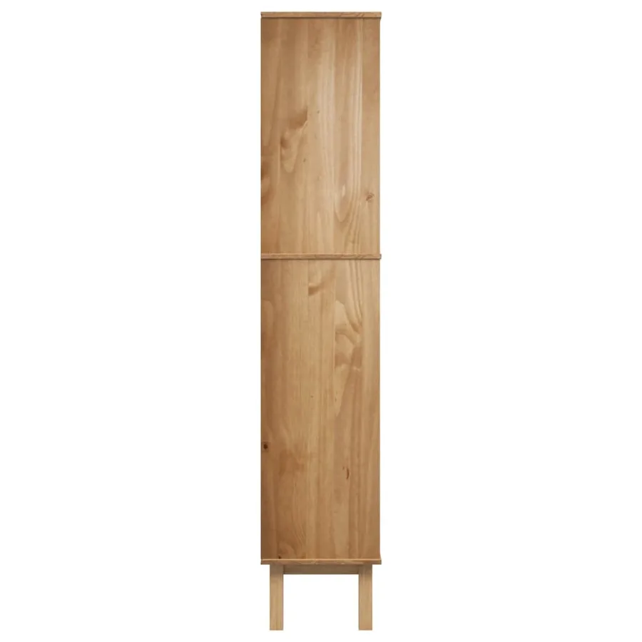 Bibliothèque OTTA avec 2 tiroirs Marron Bois massif pin - 4