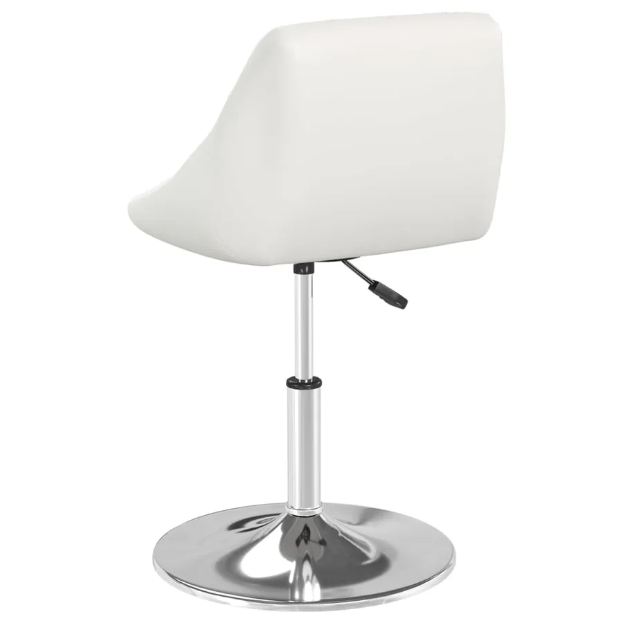 Tabouret de bar Blanc Similicuir - 3
