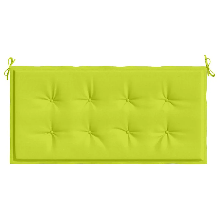 Coussin de banc de jardin vert brillant 100x50x3cm tissu oxford - 4