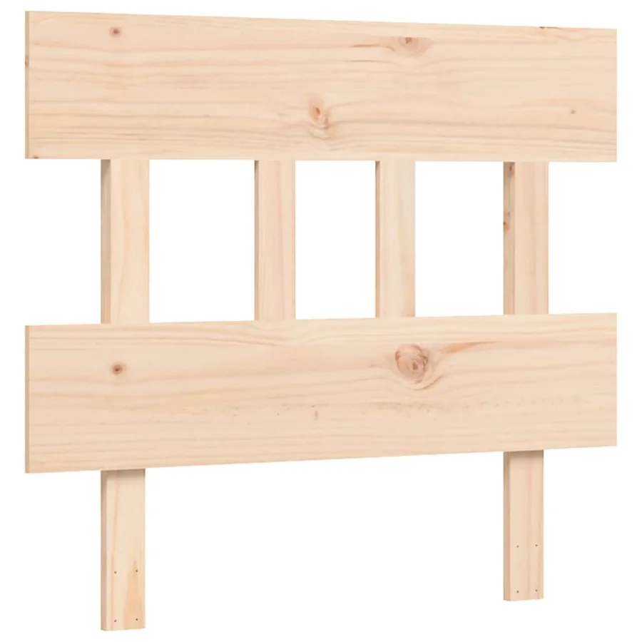 Cadre de lit sans matelas bois de pin massif - 8