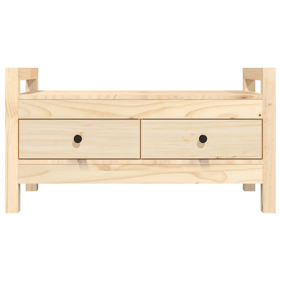 Banc d'entrée 80x40x43 cm Bois de pin massif - 4