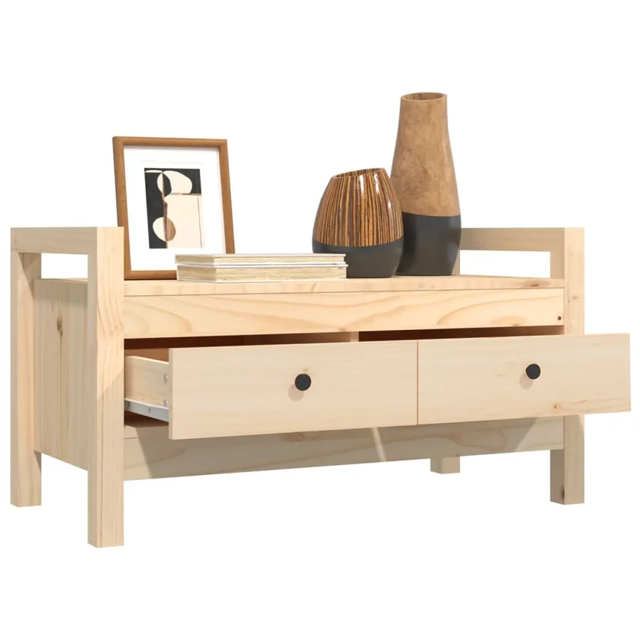 Banc d'entrée 80x40x43 cm Bois de pin massif - 7