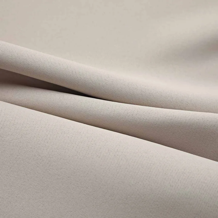 Rideaux occultants avec anneaux en métal 2 pcs Beige 140x225 cm - 4