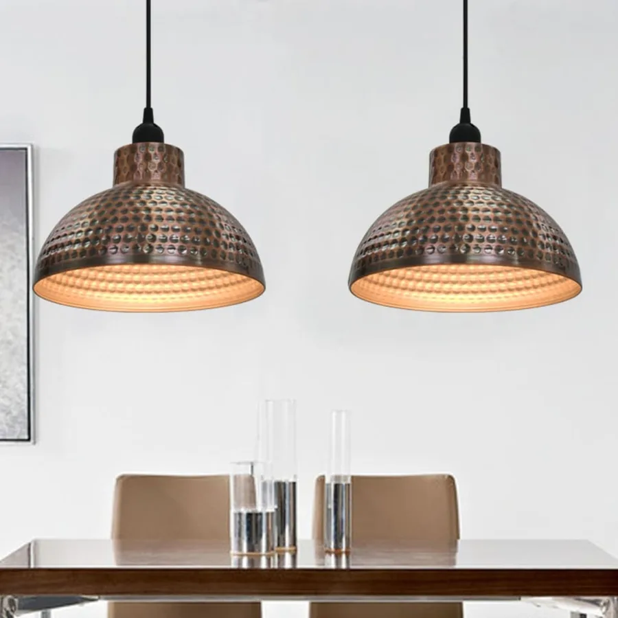 Plafonnier 2 pcs Semi-sphérique Couleur cuivre - 3