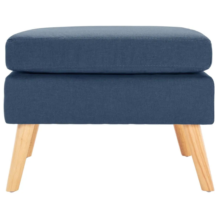 Repose-pied Bleu Tissu - 2